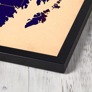 Buy navy and purple plai Print