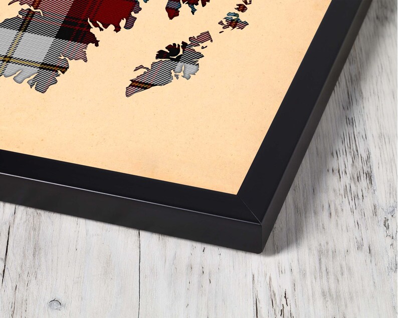 Buy maroon and grey plai Print