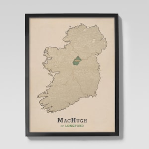 MacHugh of Longford | Clan MacHugh Irish Roots Map of Longford, Ireland