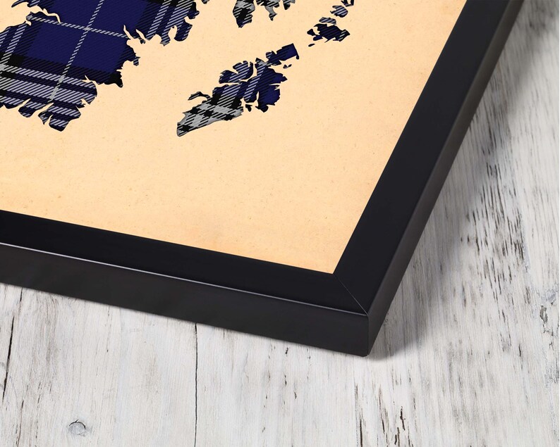 Buy navy and grey plaid Print