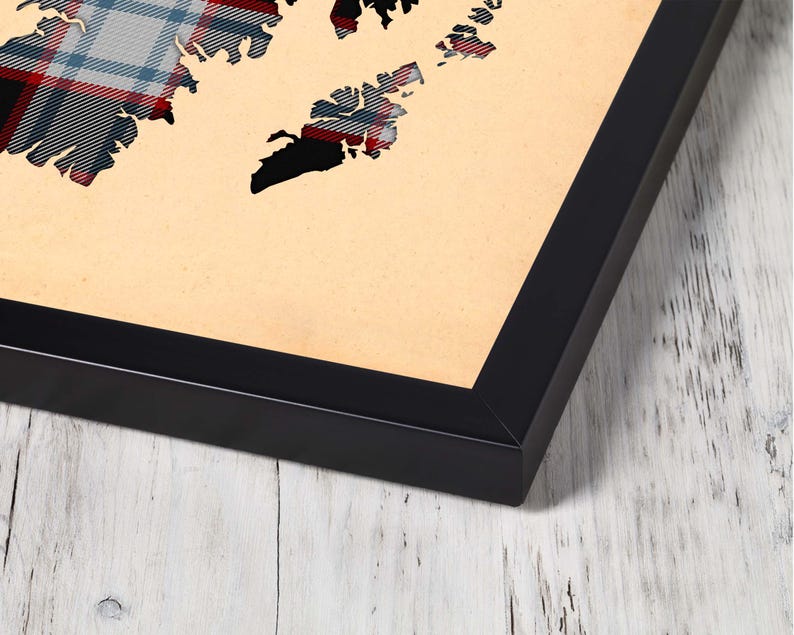 Buy maroon and grey plai Print