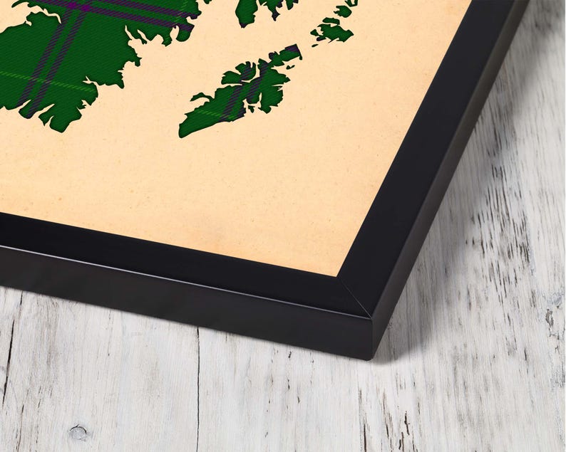Buy green and black plai Print