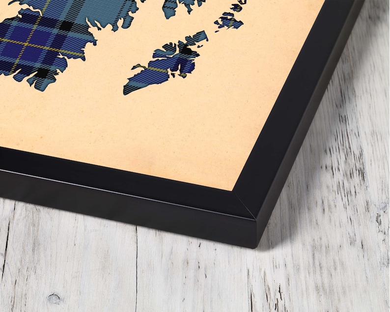 Buy blue and grey plaid Print