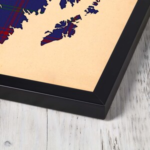 Buy navy and purple plai Print