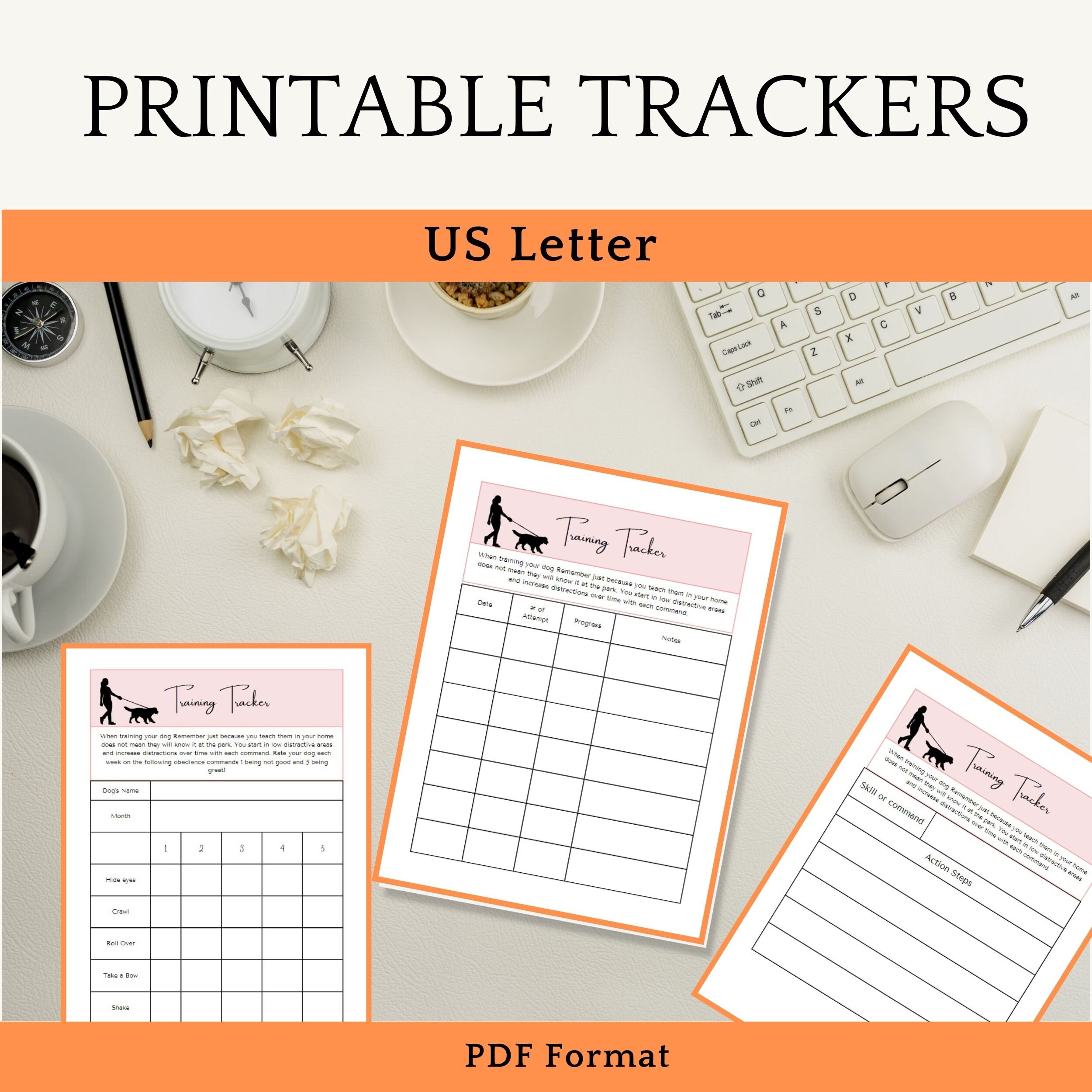 Dog Training Printable Tricks Guide Bundle, Puppy Complete Course and