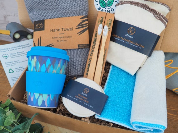 Zero-Waste Starter Gift Box: Reusable Coffee Cup, Bamboo Toothbrushes
