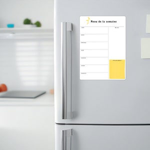 Tableau Blanc Magnétique A3+ pour Frigo,Cuisine Liste des Courses