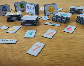 Personalizowane magnesy do planerów tygodniowych w dużych i małych rozmiarach MAGNETYCZNY planer tygodniowy (3,5 x 3 cm) (2,7 x 2,3 cm)