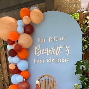 Birthday Backdrop Name Sign, Name Sign for First Birthday Party, Wood Cut Out, Birthday Yard Signs, Wedding Backdrop Sign,Custom Words