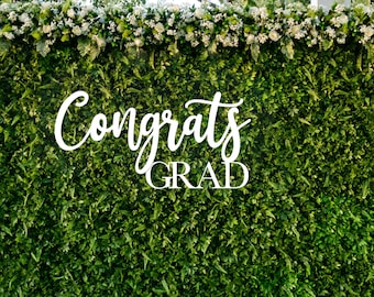 Congrats Grad Sign, Custom Backdrop Sign, Graduation Party Welcome Sign, Congrats Wooden Sign, Congratulations Sign