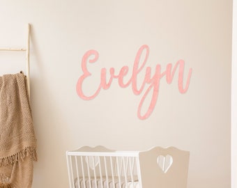 Custom wood name sign cutout, Name Sign for Nursery Wall Decor, Wooden Name Sign, Large custom name sign, Wood Letters Baby Nursery, Boho