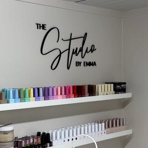 Custom business logo sign, beauty salon logo sign , Esthetics salon logo  sign, custom wood business sign , Laser Cut Logo Sign