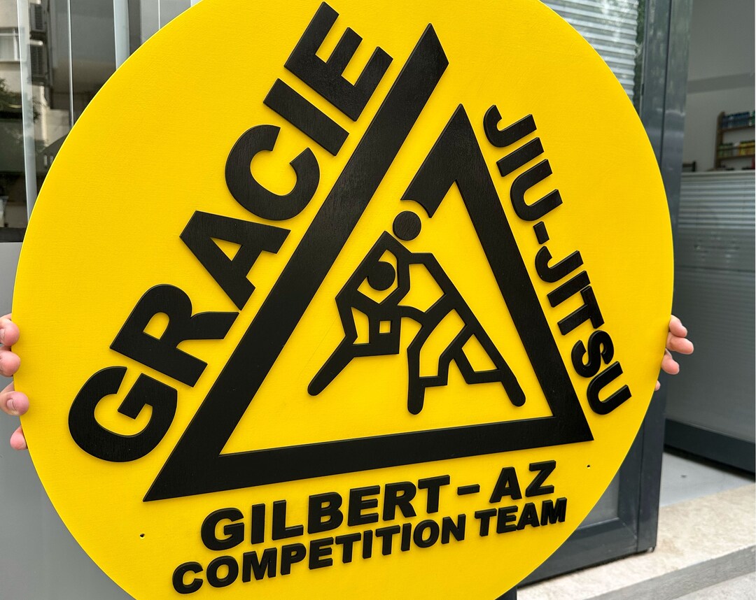 Custom Laser Cut Logo Sign With Raised 3D Design, Circle Custom Sign