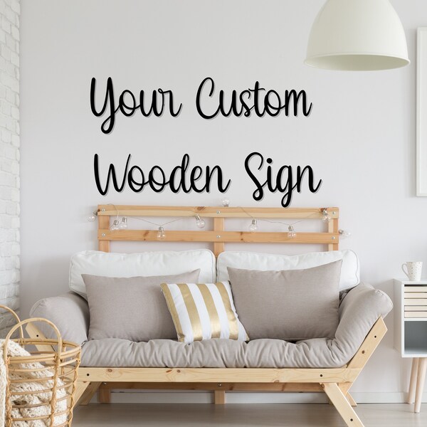 Wooden Words Etsy