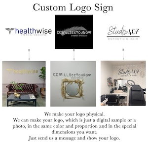 Custom business logo sign , custom laser cut business sign , custom wood business sign , Laser Cut Logo Sign , Your business wall logo zdjęcie 3