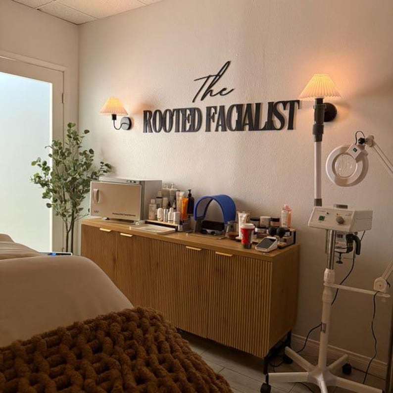 Custom Business Logo Wall Sign, Wooden Indoor 3D Sign , Personalized 3D Beauty Salon Logo .