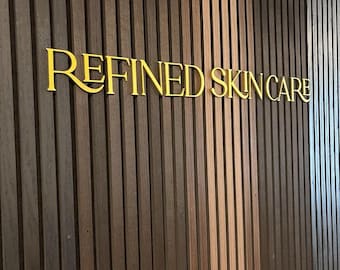 Custom Business Logo Sign, Laser Cut Birch Plywood Name Sign, Beauty Salon Sign