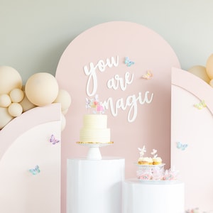 Signo de nombre de fondo personalizado, signo de nombre para la primera fiesta de cumpleaños, corte de madera, letreros de patio de cumpleaños, signo de fondo de boda, palabras personalizadas