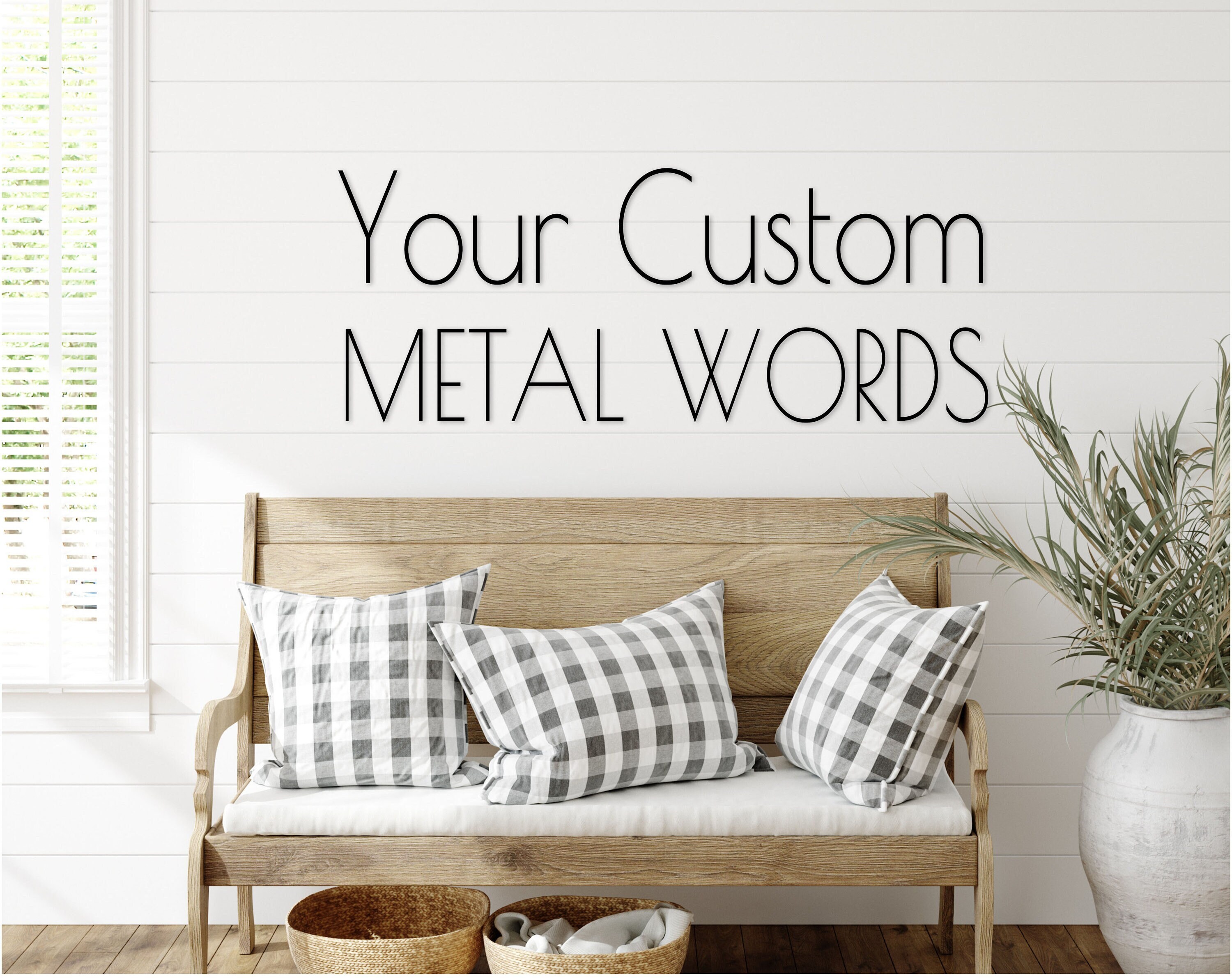 Metal Letter CNC Plasma Cut 1/2 Inch Thick Steel Letters FAST SHIPPING  Farmhouse Business Home Rustic Metal Letters Small and Large Letters 