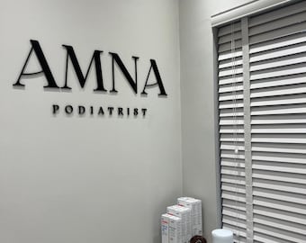 Custom Birch Wood Business Logo Sign, Beauty Salon Sign