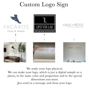 Custom business logo sign , custom laser cut business sign , custom wood business sign , Laser Cut Logo Sign , Your business wall logo zdjęcie 5