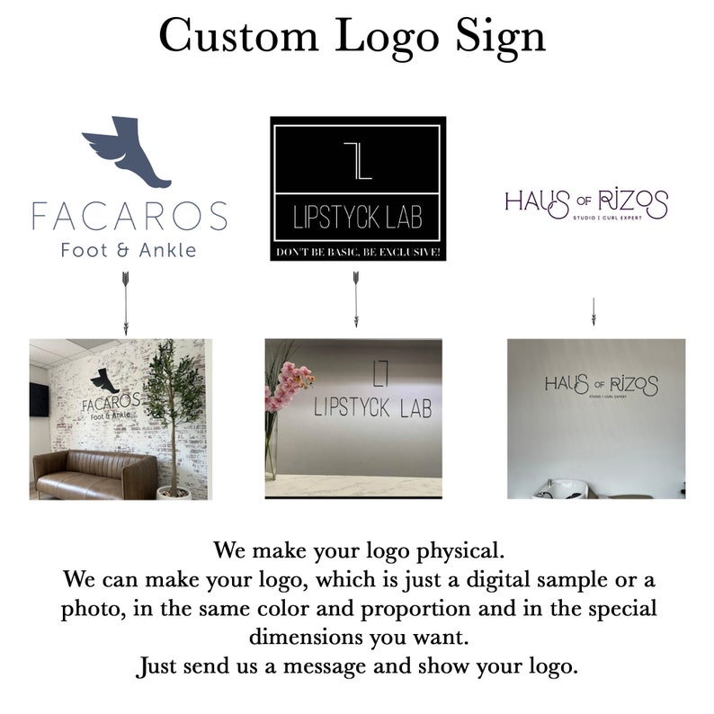 Custom business logo sign , custom laser cut business sign , custom wood business sign , Laser Cut Logo Sign , Your business wall logo zdjęcie 5