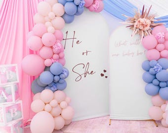 Gender Reveal Custom Backdrop Sign, Name Sign for First Birthday Party, Wood Cut Out, Birthday Yard Signs, Wedding Backdrop Sign