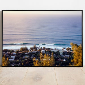 Digital Download - Surfing Lineup at Pipeline - Sunset View