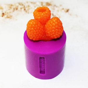 Raspberry Bunch 3D Silicone Molds - Candle Mold, 3D Soap Mould