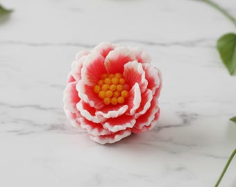Peony 'Miss America' Silicone Mold: Soap, Candle, Resin Craft