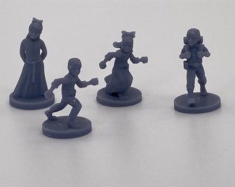 Miniaturas para niños de pueblos de D&D