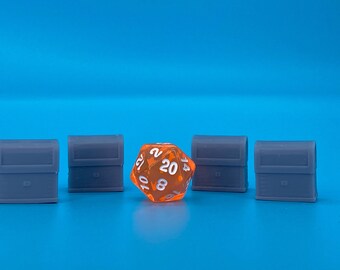 Miniaturas de cofres del tesoro de D&D