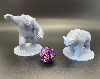 D&D Owlbears Miniatures