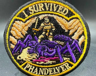 D&D Phandelver Patch – I Survived Phandelver Drider Badge | 2.0” Embroidered DnD Achievement Patch