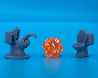 Miniatura de inodoro imitador de D&D