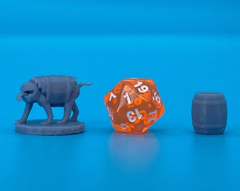 Miniatura imitadora de barril de D&D