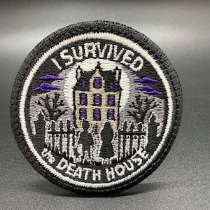 D&D Death House Patch – I Survived the Death House Badge | 2.0” Embroidered Curse of Strahd Achievement Patch
