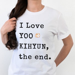 Yoo Kihyun Fan Inspired Shirt, Kpop Idol Hamster Tshirt, Yoo Kihyun Short Sleeve Shirt, Monbebe Gift Tee