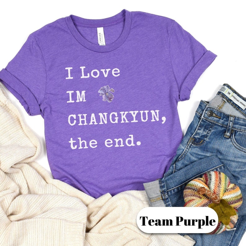 IM Changkyun Fan Inspired Shirt, Kpop Idol Purple Iris Tshirt ...