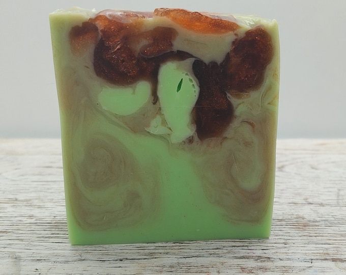 Featured listing image: Carmel Apple Tobacco Handcrafted Soap, Shea Butter, Fall Scent, Men's Scent, Moisturizing