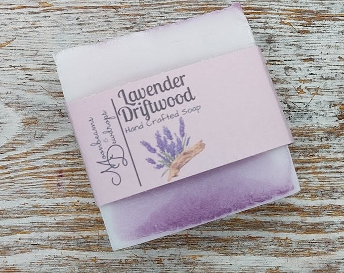 Featured listing image: Handcrafted Soap, Lavender Driftwood Soap, Glycerin Soap, Moisturizing, Gentle, Refreshing, Detergent/Sulfate Free