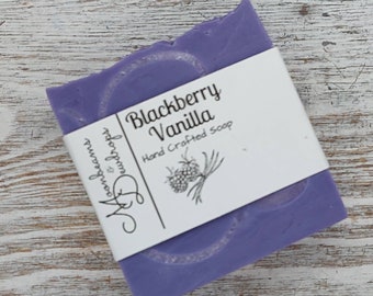 Blackberry Vanilla Handcrafted Soap, Shea Butter, Moisturizing, Gentle, Refreshing, Detergent/Sulfate Free