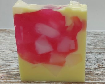 Raspberry Lemonade Handcrafted Soap, Glycerin Soap, Summer, Great Housewarming, Birthday Gift