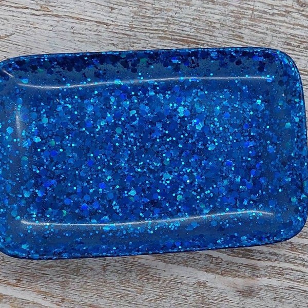 Blue Soap Dish Etsy