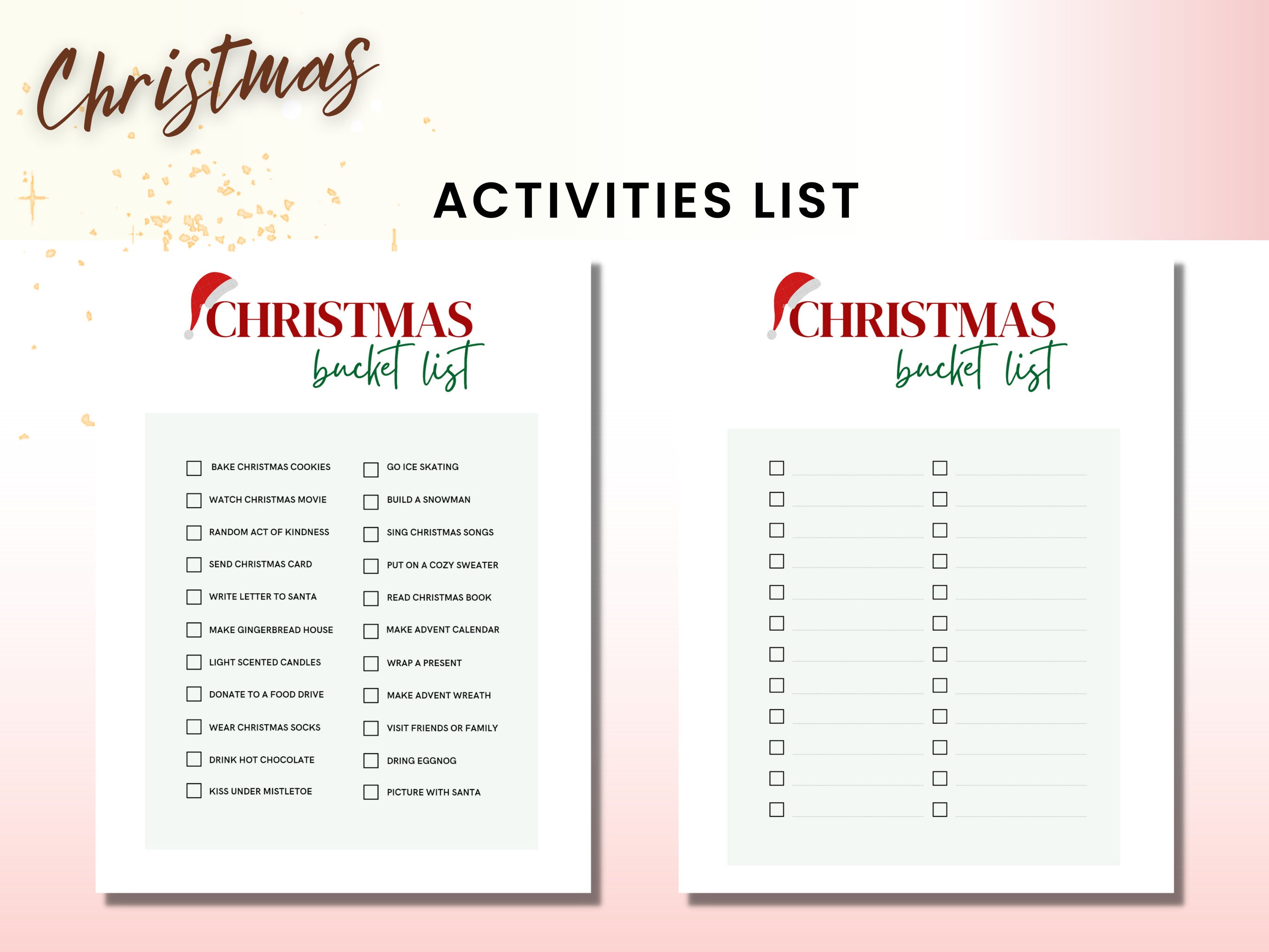 Christmas Planner Printable Digital Holiday Event Planning Organizer ...