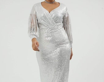 Rihanna Silver Metallic Wrapped Mini Dress for Women,bridesmaids Dress,party  Wedding Dress,plus Size Dress - Etsy