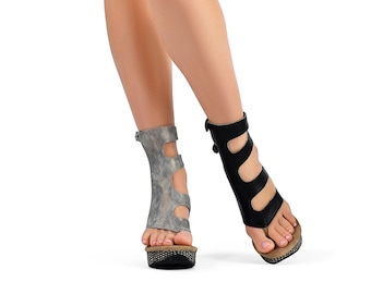 FINAL SALE Camila Mexican Multi-color huarache sandals//Huarache mexicano//Mexican sandal//Mexican closed toe huarache sandal