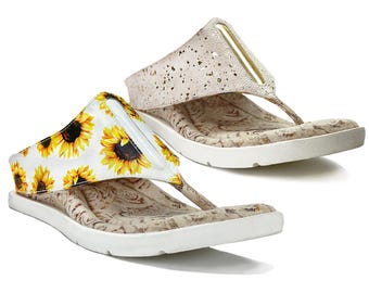 Iris 3 - Flower Print flips to Cream