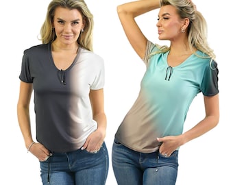 Reversible & Adjustable V-Neck Top