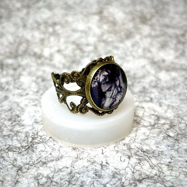 Anello stile antico vintage, ispirato a Frida.